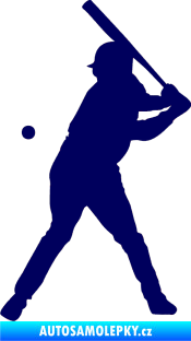 Samolepka Baseball 013 levá tmavě modrá