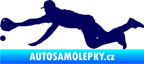 Samolepka Baseball 015 levá tmavě modrá