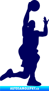 Samolepka Basketbal 005 pravá tmavě modrá