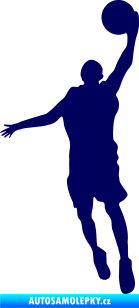 Samolepka Basketbal 009 levá tmavě modrá