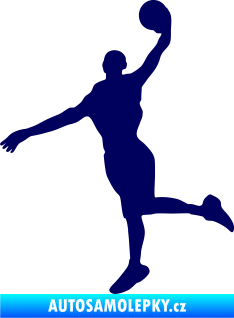 Samolepka Basketbal 012 levá tmavě modrá