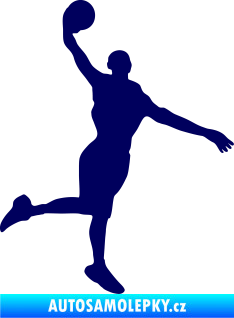 Samolepka Basketbal 012 pravá tmavě modrá