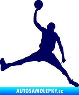 Samolepka Basketbal 016 levá tmavě modrá