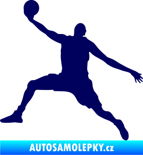 Samolepka Basketbal 002 levá tmavě modrá