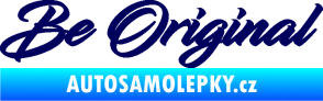 Samolepka Be Original nápis tmavě modrá