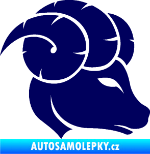 Samolepka Beran zvěrokruh 002 pravá tmavě modrá