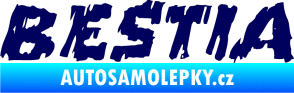 Samolepka Bestia tmavě modrá