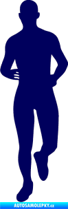 Samolepka Běžec 002 levá tmavě modrá