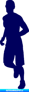 Samolepka Běžec 006 levá tmavě modrá