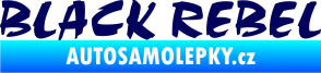 Samolepka Black Rebel nápis tmavě modrá