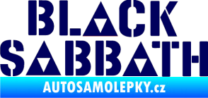Samolepka Black Sabbath 001 tmavě modrá