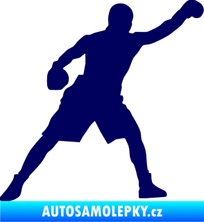 Samolepka Boxer 002 pravá tmavě modrá