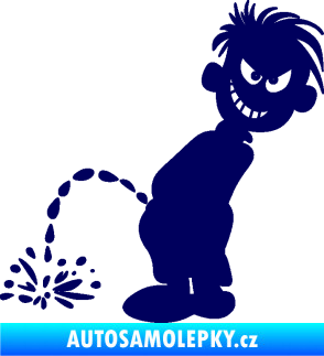 Samolepka Boy čůrá 007 levá tmavě modrá