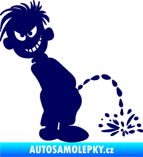 Samolepka Boy čůrá 007 pravá tmavě modrá