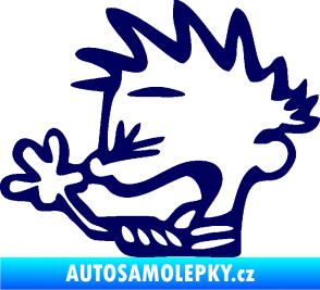 Samolepka Boy tůdle nůdle levá tmavě modrá