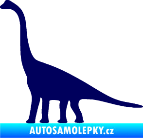 Samolepka Brachiosaurus 001 levá tmavě modrá