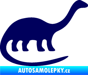 Samolepka Brontosaurus 001 pravá tmavě modrá