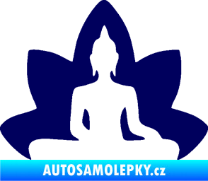 Samolepka Budha 003 pravá  tmavě modrá