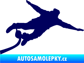 Samolepka Bungee jumping 001 pravá tmavě modrá