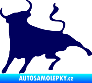 Samolepka Býk 002 levá tmavě modrá