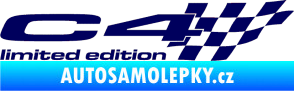 Samolepka C4 limited edition pravá tmavě modrá