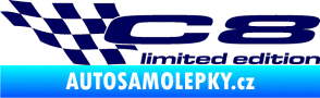 Samolepka C8 limited edition levá tmavě modrá
