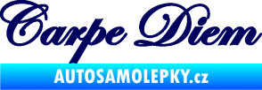 Samolepka Carpe diem nápis užívej dne tmavě modrá