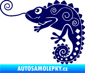 Samolepka Chameleon 004 levá tmavě modrá