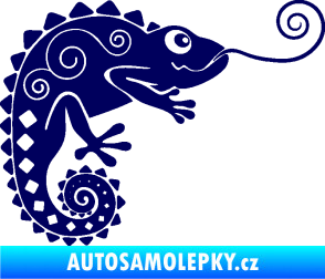 Samolepka Chameleon 004 pravá tmavě modrá