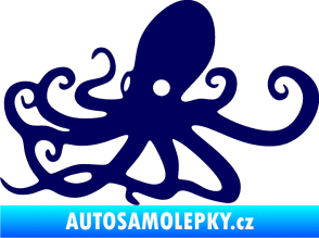 Samolepka Chobotnice 001 levá tmavě modrá