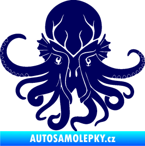 Samolepka Chobotnice 002 levá švestkově modrá