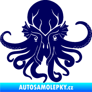 Samolepka Chobotnice 002 pravá švestkově modrá