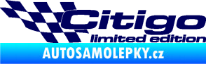 Samolepka Citigo limited edition levá tmavě modrá