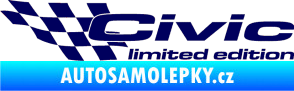 Samolepka Civic limited edition levá tmavě modrá