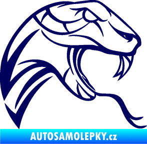 Samolepka Cobra 002 pravá tmavě modrá