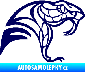 Samolepka Cobra 003 pravá tmavě modrá