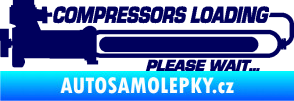 Samolepka Compressors loading pravá tmavě modrá