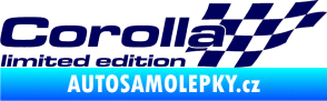Samolepka Corolla limited edition pravá tmavě modrá