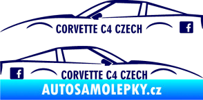 Samolepka Corvette C4 FB tmavě modrá