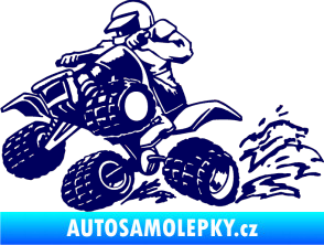 Samolepka Čtyřkolka 003 levá tmavě modrá