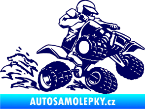Samolepka Čtyřkolka 003 pravá tmavě modrá