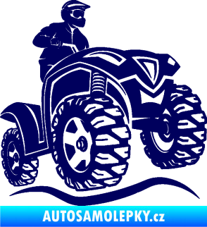 Samolepka Čtyřkolka 005 pravá tmavě modrá