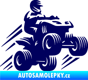 Samolepka Čtyřkolka 006 pravá tmavě modrá