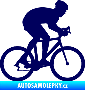 Samolepka Cyklista 008 pravá tmavě modrá