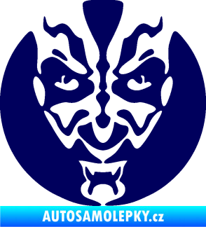 Samolepka Ďábel 001 tmavě modrá