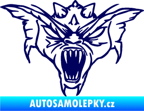 Samolepka Ďábel 003 pravá tmavě modrá
