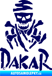 Samolepka Dakar 002 s lebkou tmavě modrá
