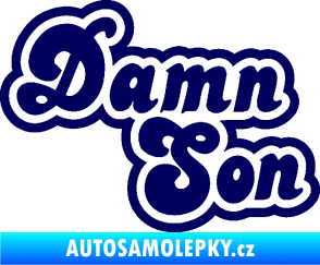 Samolepka Damn Son tmavě modrá