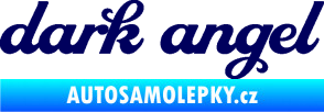 Samolepka Dark angel nápis tmavě modrá