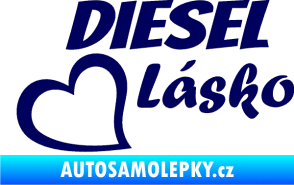 Samolepka Diesel Lásko tmavě modrá